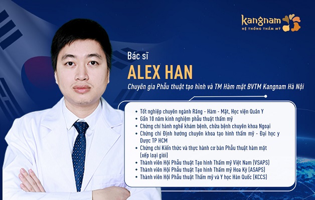 Bác sĩ Alex Han là một trong những bác sĩ chuyên khoa chỉnh Hàm mặt