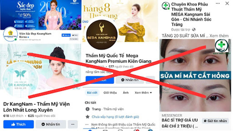 Nhiều đối tượng giả mạo thương hiệu Kangnam trên các nền tảng mạng xã hội
