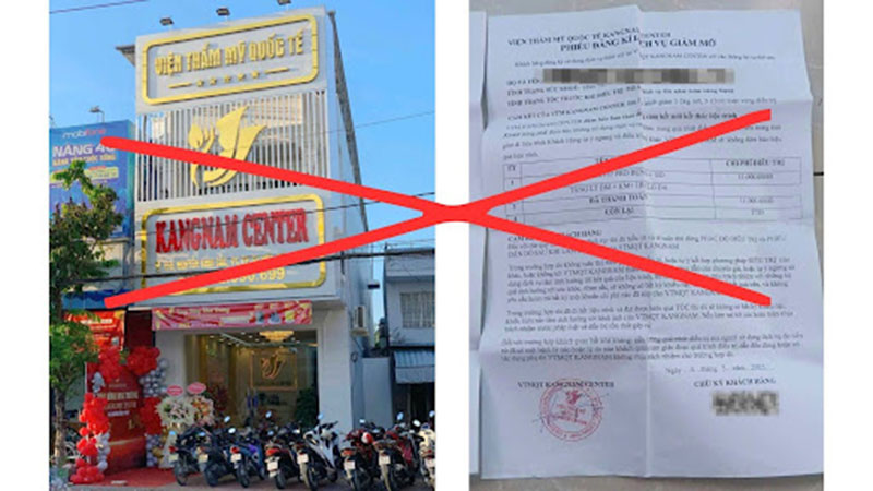 Việc giả mạo Kangnam Cần Thơ diễn ra ở nhiều hình thức khác nhau