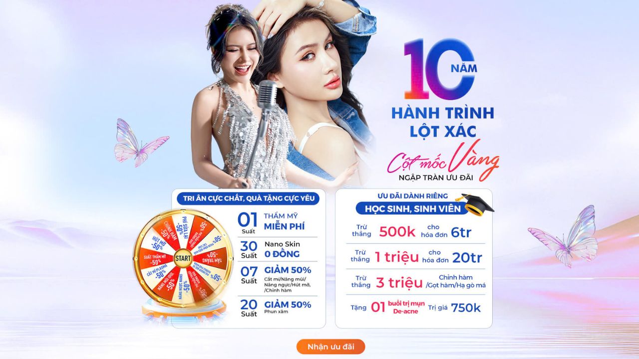 Kỷ niệm 10 năm Hành trình Lột xác: Kangnam tung ưu đãi khủng trong tháng 7