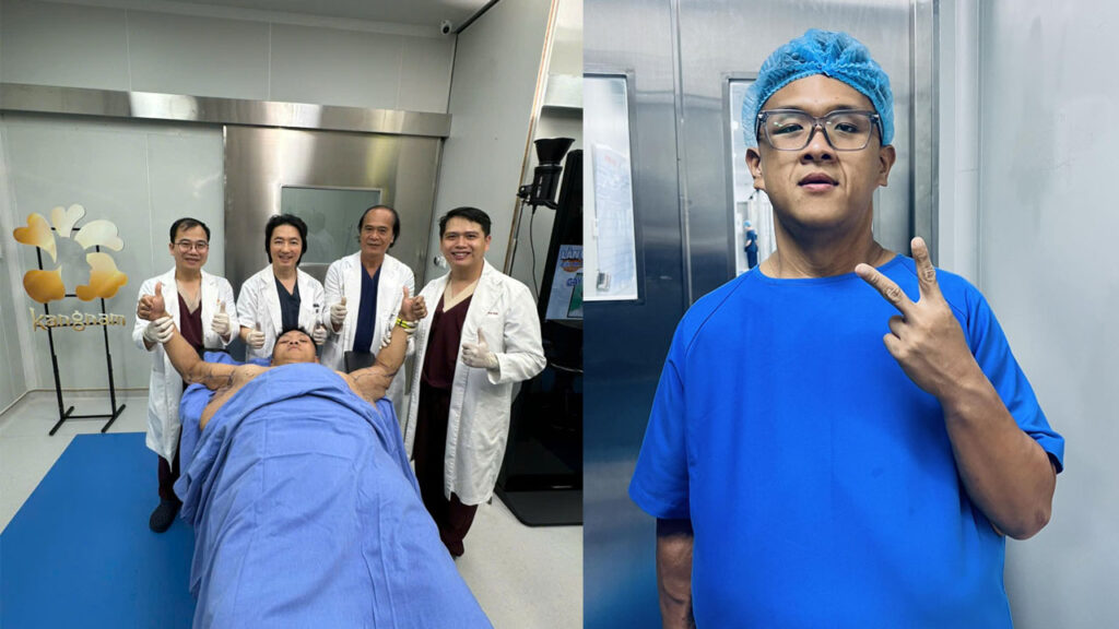 Trọng Nhân bước vào ca phẫu thuật cắt da thừa đầu tiên tại Thẩm mỹ Kangnam