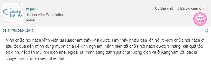 thẩm mỹ viện trị hôi nách