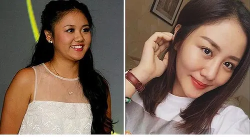Trước đây, Văn Mai Hương kém duyên với chiếc cằm tròn đầy đặn khác hẳn khuôn mặt thon dài hiện nay
