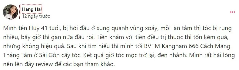 cấy tóc ở đâu hiệu quả nhất
