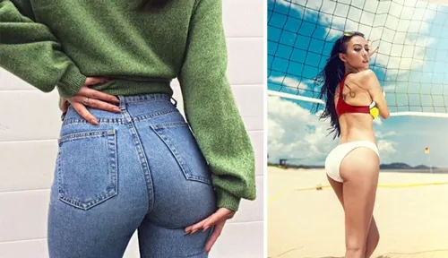 Dáng quần skiny hay bikini gợi cảm giúp tôn lên cặp mông nảy nở hút mắt đàn ông mông cong