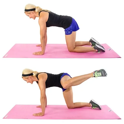 Fire Hydrant là bài tập đơn giản nhưng phát triển cơ mông khá tốt ai bảo mông cong cho nên muốn sờ