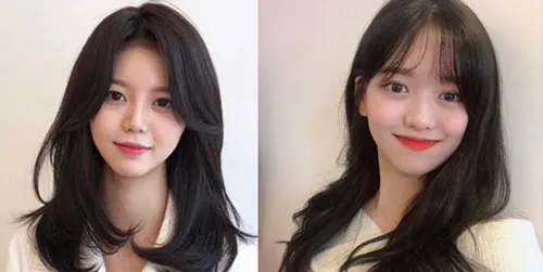 trán cao rộng nữ để tóc gì 