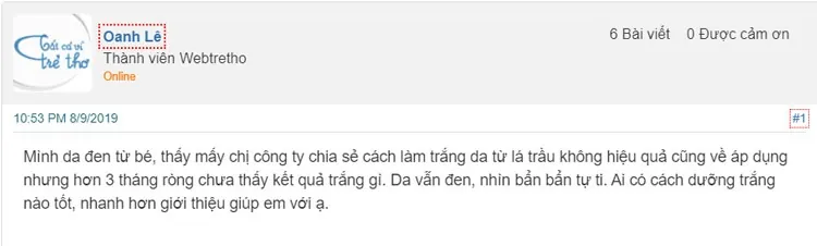 cách làm trắng da từ lá trầu không