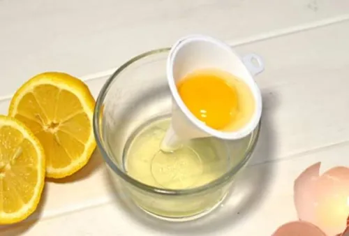 chữa mụn thịt bằng mặt nạ chanh trứng 