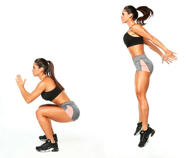 Bài tập nhảy xổm giảm mỡ vùng hông