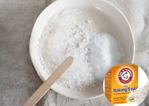 lấy cao răng với muối