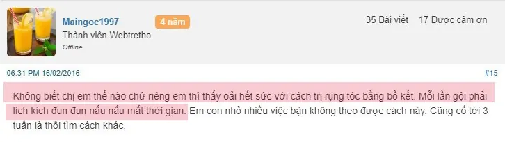 cách gội đầu với bồ kết