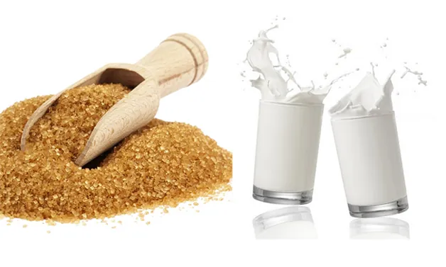 Tẩy tế bào chết bằng đường nâu và sữa tươi 