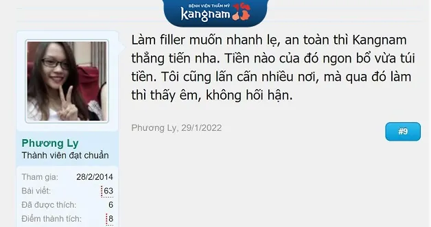 Nhận xét của người dùng Phương Ly trên diễn đàn