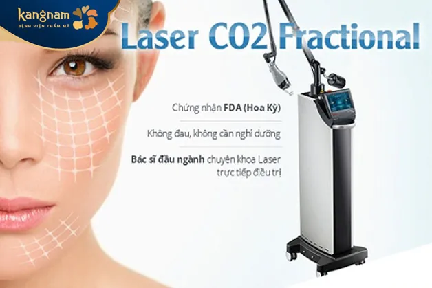 Trị sẹo bằng tia laser CO2 Fractional