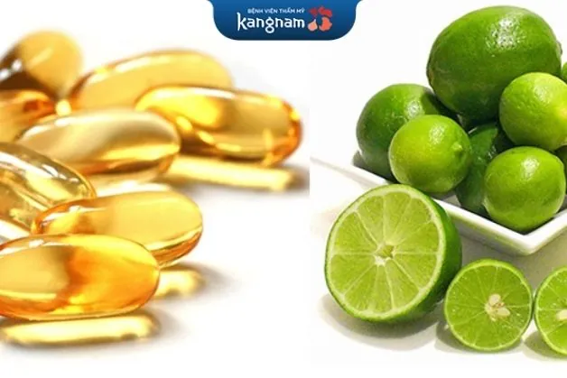 Mặt nạ vitamin e kết hợp với chanh