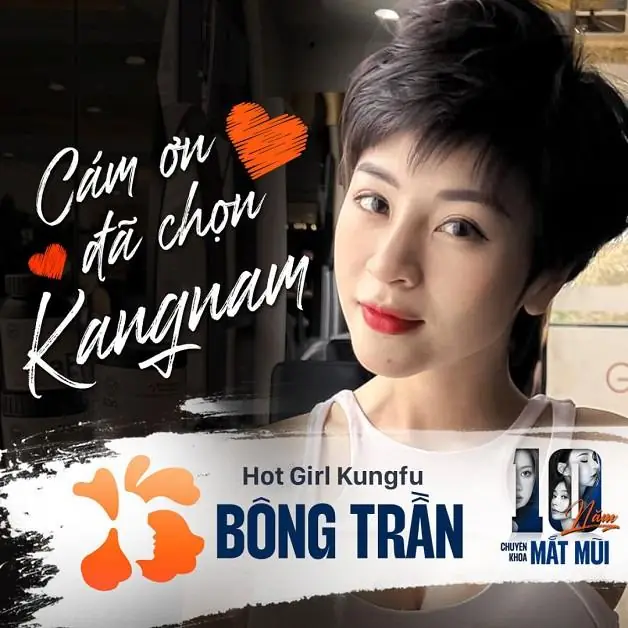 Cảm ơn Hotgirl Kungfu Bông Trần đã tin tưởng và đến với Kangnam