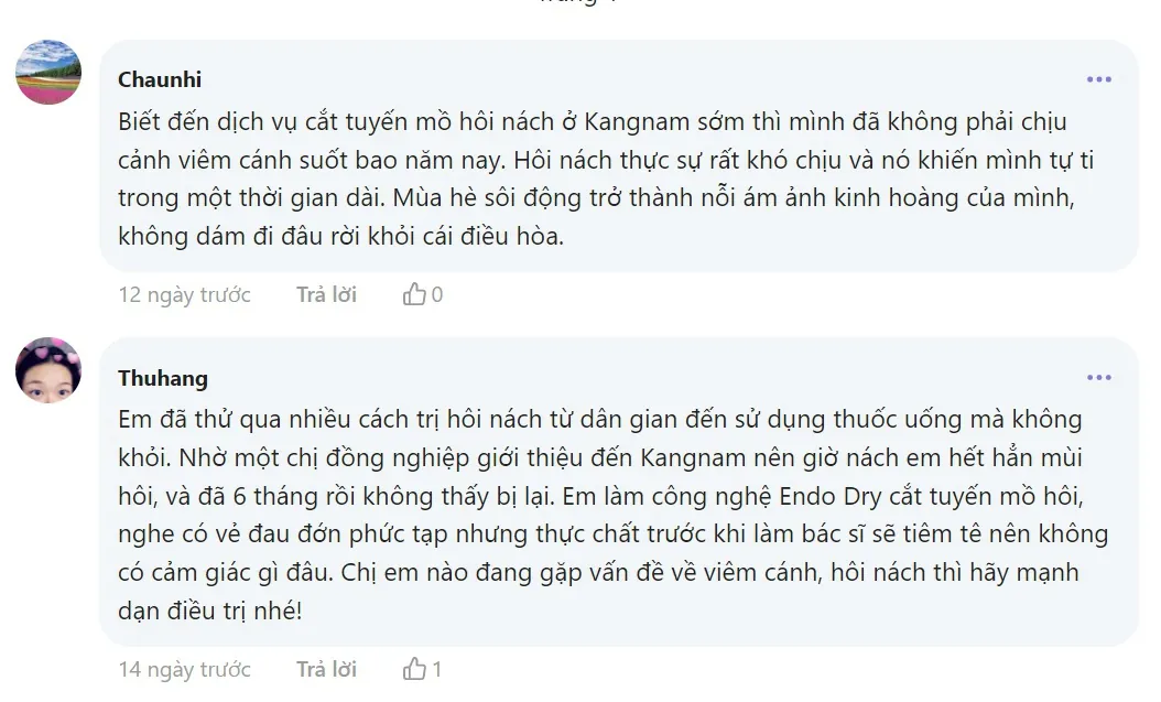 review trị hôi nách
