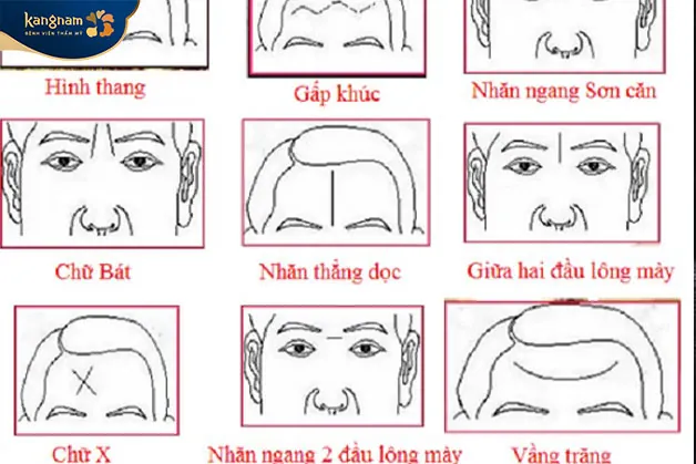 Các nếp nhăn trên trán đàn ông và phụ nữ giúp đoán biết nhân tướng học