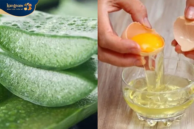 Công thức loại bỏ nếp nhăn trên trán bằng mặt nạ lô hội + lòng trắng trứng