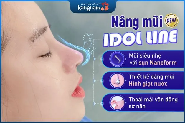 Nâng mũi siêu nhẹ, đầu mũi hình giọt nước mềm mại