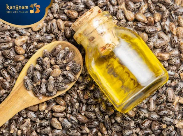 Dầu thầu dầu cũng là nguyên liệu có khả năng điều trị mụn ở mông