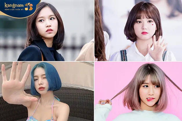 Tóc ngắn uốn cụp tràn đầy sức sống