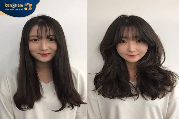 Có thể nhận thấy sự khác biệt rõ ràng khi tóc làm xoăn