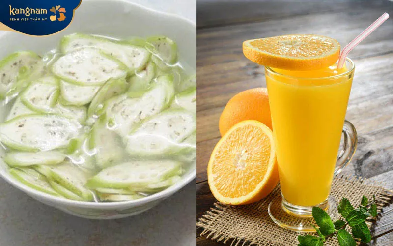 Mặt nạ chuối xanh và nước cam trị tàn nhang hiệu quả