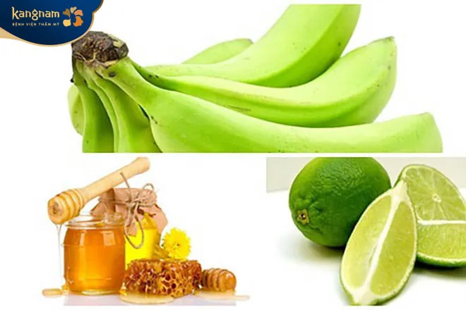 Chanh tươi kết hợp cùng chuối xanh và mật ong mẹo trị tàn nhang hiệu quả