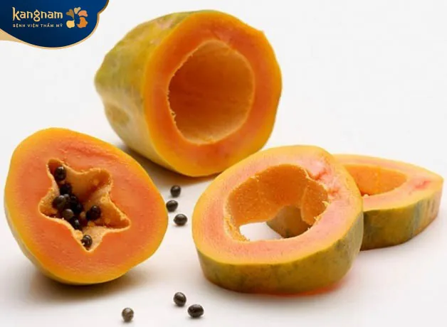 Điều trị mụn thịt bằng đu đủ