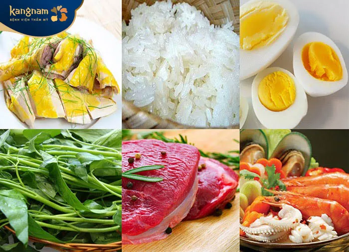 Không nên ăn thịt bò, thịt gà, hải sản, rau muống