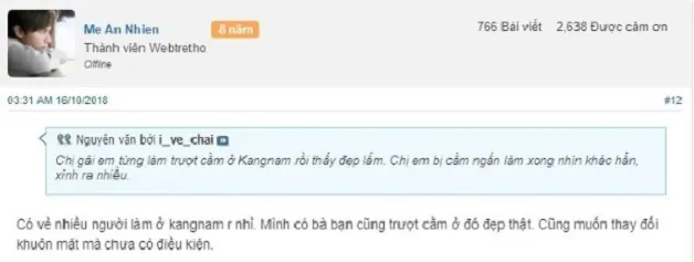 Kangnam là chủ đề được quan tâm trên các hội nhóm thẩm mỹ