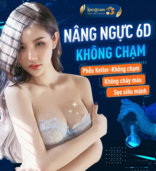 Nâng ngực 6D không đau