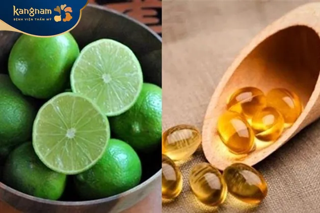 Vitamin E và chanh chăm sóc da