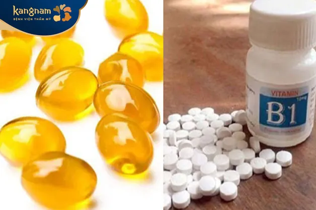 Vitamin E và Vitamin B1 dưỡng sáng da