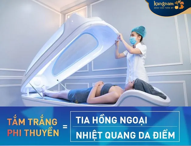 Công nghệ tắm trắng phi thuyền Hi - White 3D đang ứng dụng tại Kangnam