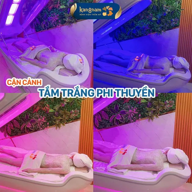 Tắm trắng collagen bằng phi thuyền Hi-White 3D