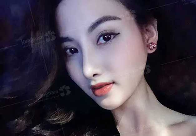 dáng mũi đẹp tự nhiên, phù hợp với gương mặt phụ nữ Á Đông