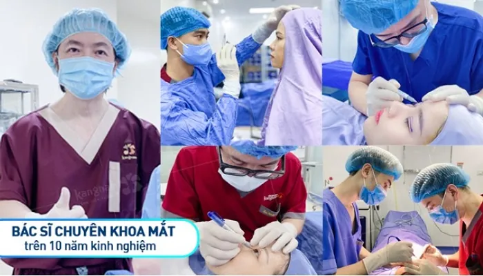 Trực tiếp bác sĩ thăm khám, làm phẫu thuật thẩm mỹ mắt cho khách hàng