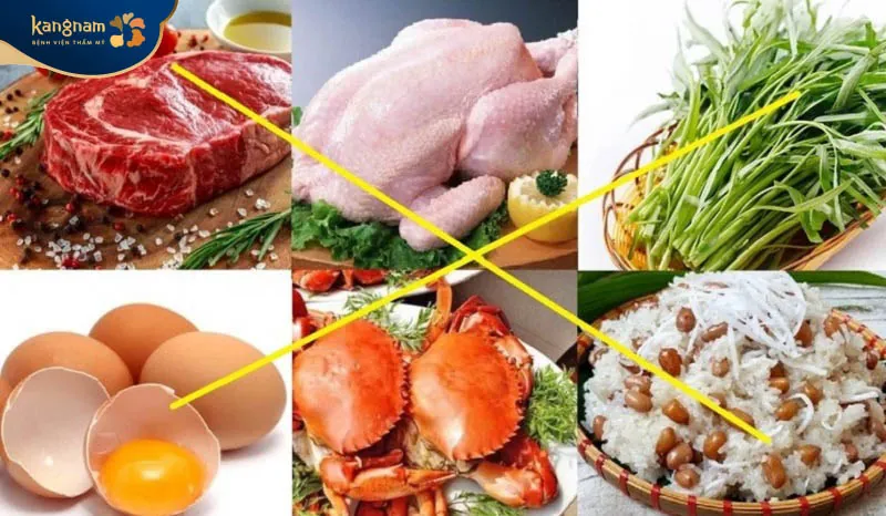 Tránh các thực phẩm gây sưng, viêm môi