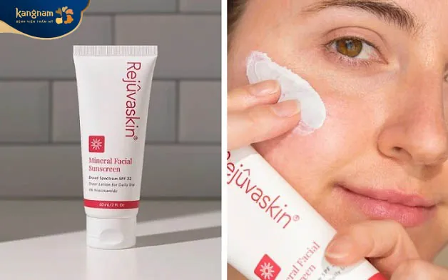 Kem chống nắng cho da treatment Rejuvaskin Mineral Facial SPF 32