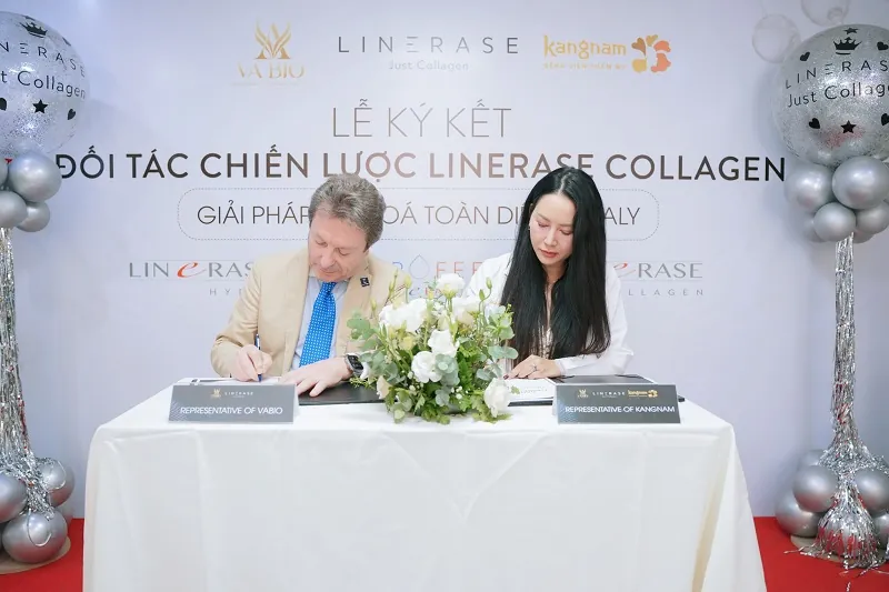 Dr. Jolie Huynh – Giám đốc Chuyên môn Da liễu hệ thống Kangnam và đại diện Linerase Collagen