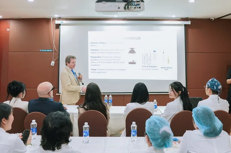 Đại diện nhãn hàng chia sẻ về Linerase Collagen